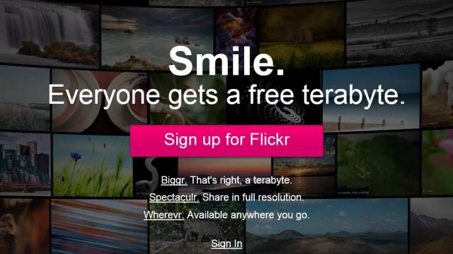 写真共有サイト「Flickr」が大幅リニューアル！んが、なぜかエラーで使えず困ったぞ！