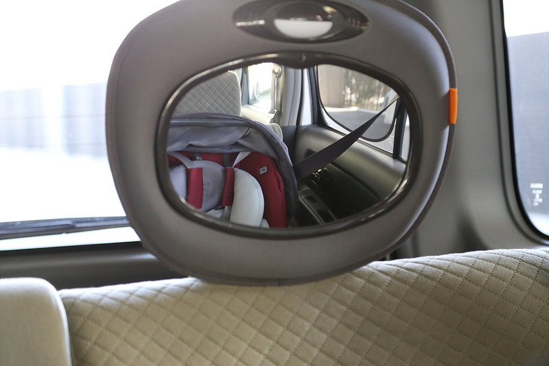 後部座席のベビーシートの様子を運転席から確認できる鏡「BRICA ライト ...