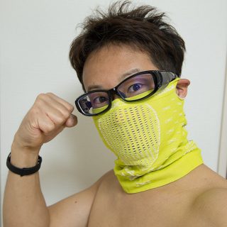 花粉症対策の布マスクが普段のサイクリングでも使えるぞ！