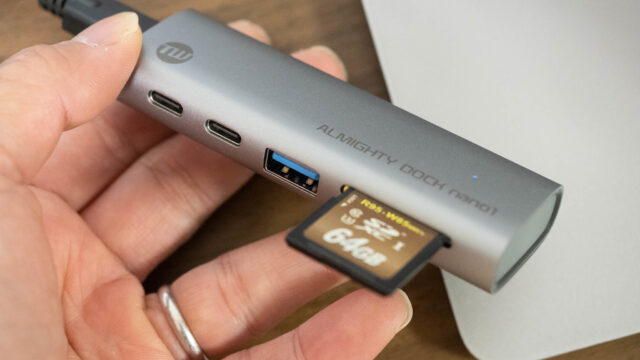 ケーブル着脱可能な超小型USB Dock「TUNEWEAR ALMIGHTY DOCK nano1」が便利だぞ！