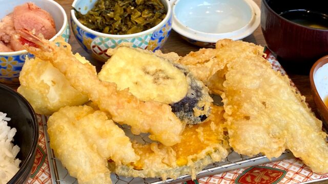 【川崎】気軽に揚げたて天ぷらを堪能！「博多天ぷら やまみ」は明太子・高菜・ご飯食べ放題で大満足だぞ！