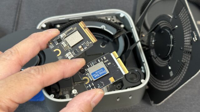 【写真で解説】Mac mini M4のSSDを自分で交換！256GB→2TBで3万円ちょいだぞ！