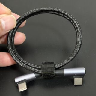 HHKBを有線で接続するなら両方L字端子のUSB Cケーブルが便利だぞ！
