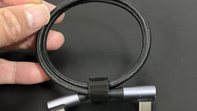 HHKBを有線で接続するなら両方L字端子のUSB Cケーブルが便利だぞ！