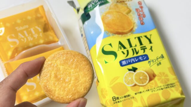 東ハト「ソルティ 瀬戸内レモン」が酸味と塩味としっとり食感で美味しいぞ！