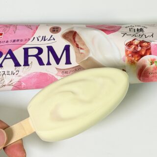 期間限定！パルム 白桃＆アールグレイが上品な味わいで美味しいぞ！