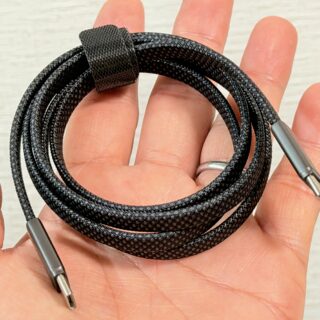 厚さ2.5mm！240W対応USB-Cケーブル「cheero USB-C to C Ultra Slim Cable 240W」が持ち歩きやスマホ充電に便利だぞ！