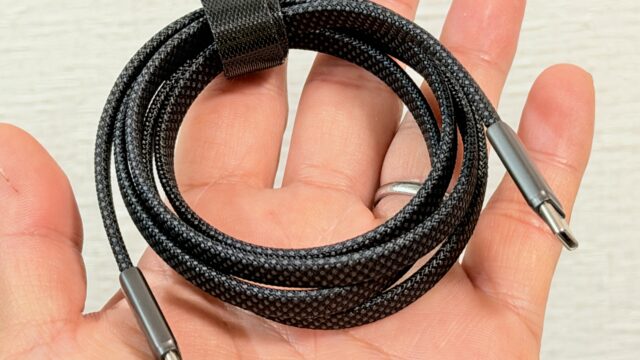 厚さ2.5mm！240W対応USB-Cケーブル「cheero USB-C to C Ultra Slim Cable 240W」が持ち歩きやスマホ充電に便利だぞ！