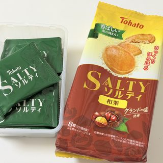 期間限定！東ハト ソルティ 和栗が、しっとり食感と優しい栗の味で美味しいぞ！